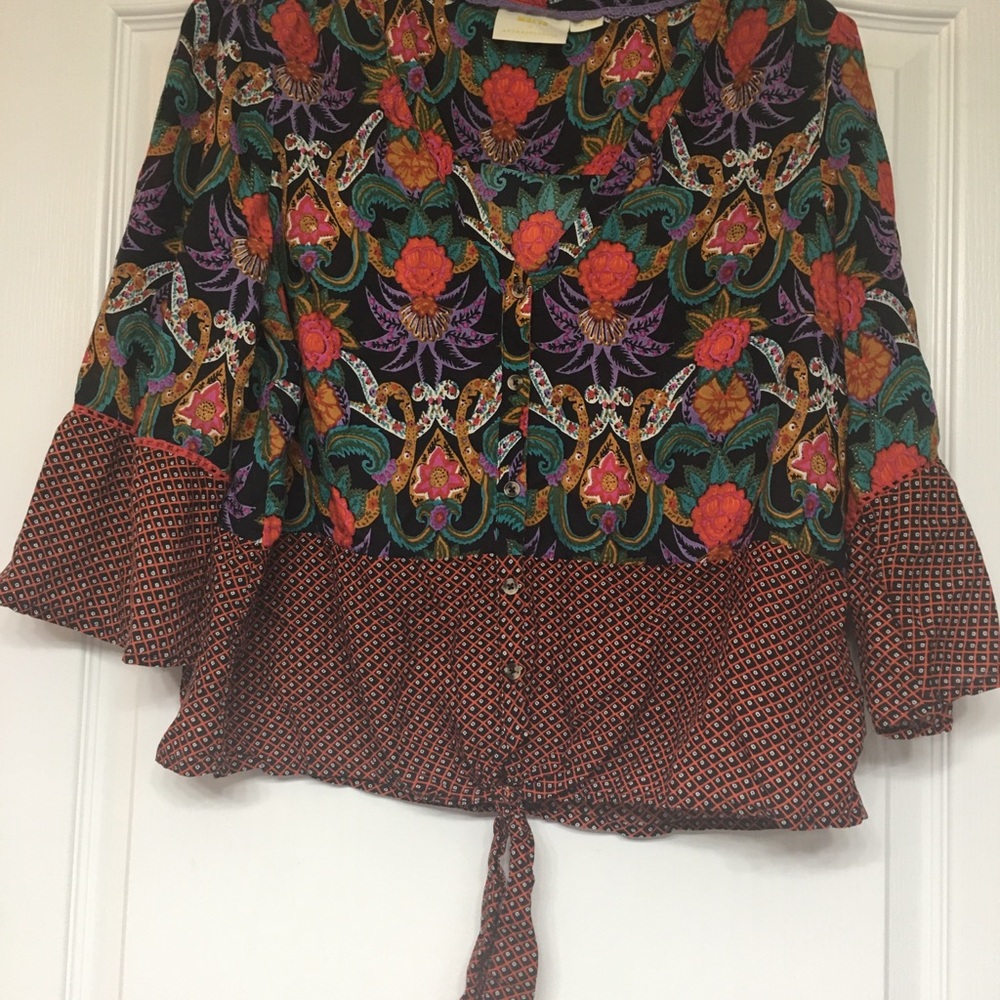 Maeve tie front blouse.
